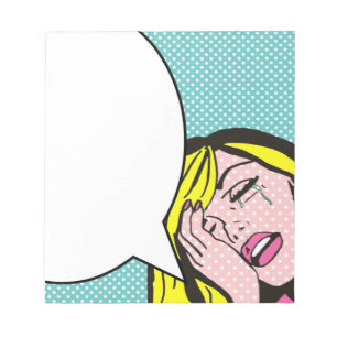 Dramadrottningtal bubblar anteckningsblock