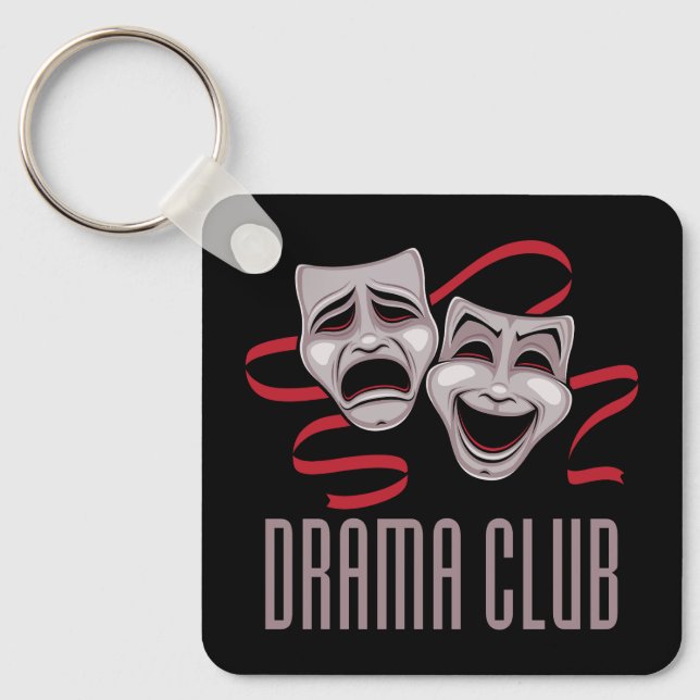 Dramaklubb Komedi och tragedi masker Nyckelring (Framsida)