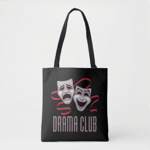 Dramaklubb Komedi och tragedi masker Tygkasse
