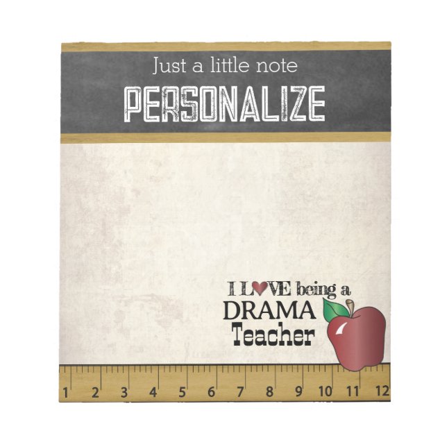 Dramalärare | Vintage stil Anteckningsblock (Framsida)
