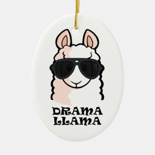 DramaLlama Julgransprydnad Keramik