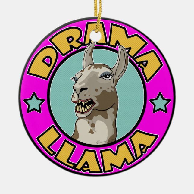 DramaLlama, Julgransprydnad Keramik (Framsidan)