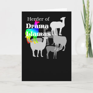 DramaLlamaHerder Notecard Kort