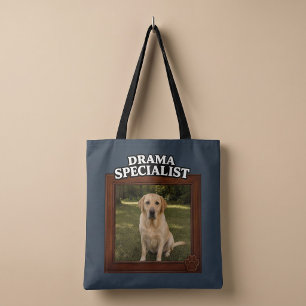Dramaspecialist Rolig hundfoto Tygkasse
