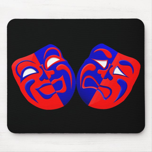 Dramat maskerar Mousepad Musmatta (Framsidan)