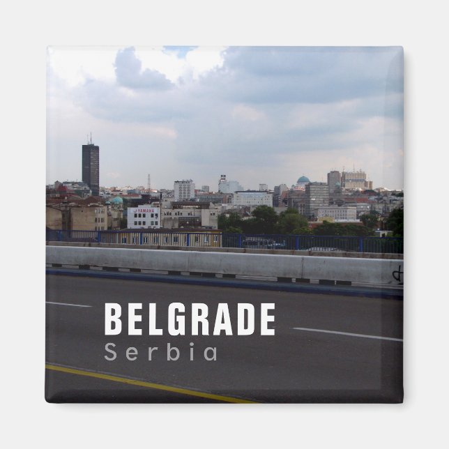 Dramatic Belgrad, Serbien Magnet (Framsidan)