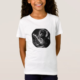 Dramatic Black Horse vs. Kung - Bold Chess Artwork T Shirt