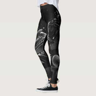 Dramatic Chess Battle - Knight vs. Horse Leggings