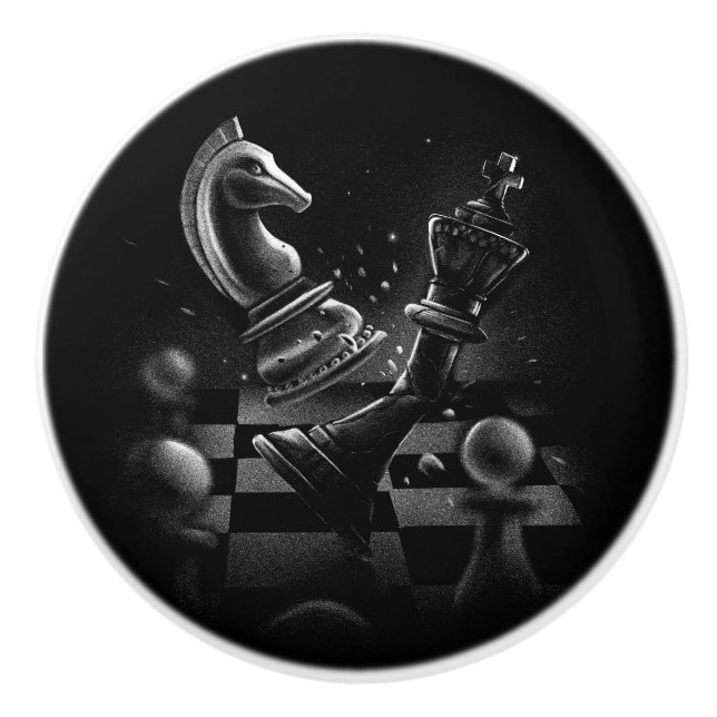 Dramatic Chess Monochrom Knopp (Framsidan)