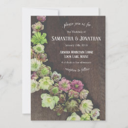 DRAMATIC Garden Hellebore-bröllopsinbjudan Inbjudningar