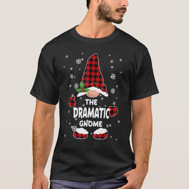 Dramatic Gnome Buffalo Play Matching Family Chris T Shirt (Framsida)