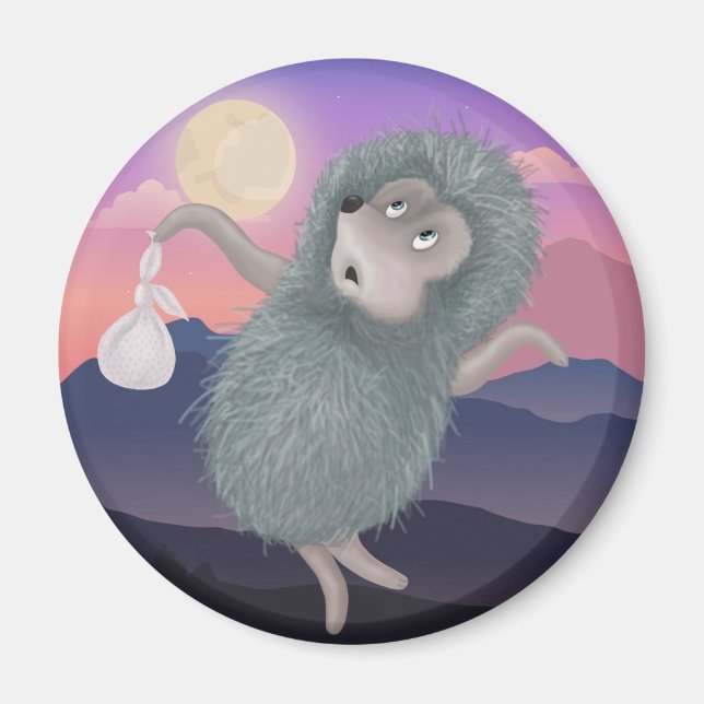 Dramatic Hedgehog Magnet (Framsidan)