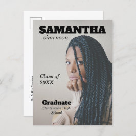 Dramatic Magazine Stil Studentfest Meddelande Vykort