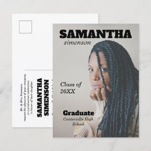Dramatic Magazine Stil Studentfest Meddelande Vykort