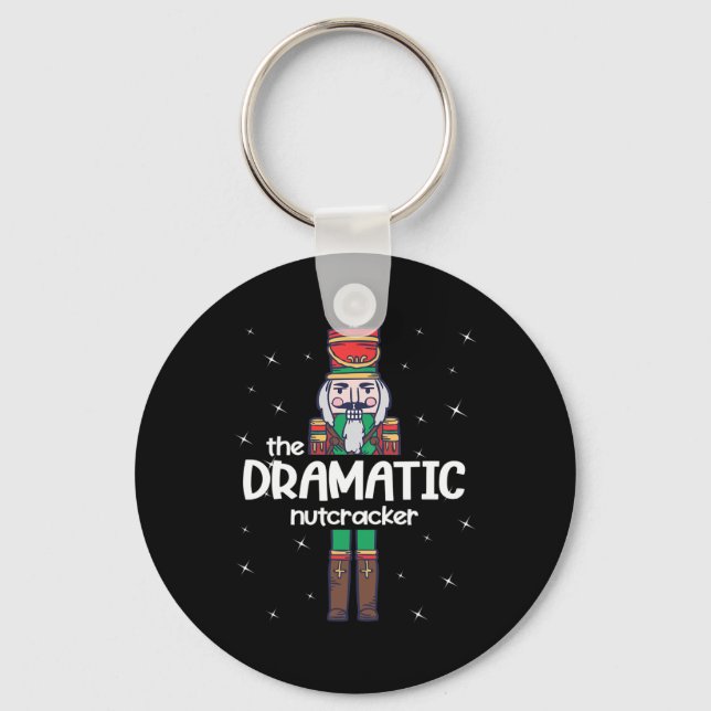 Dramatic Nutcracker Family Matching Funny Gift Paj Nyckelring (Framsida)