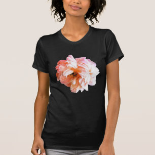Dramatic Pinkish Peach Peony T Shirt