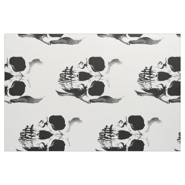 Dramatic Skull Ansikte Fabric Tyg (Yard)