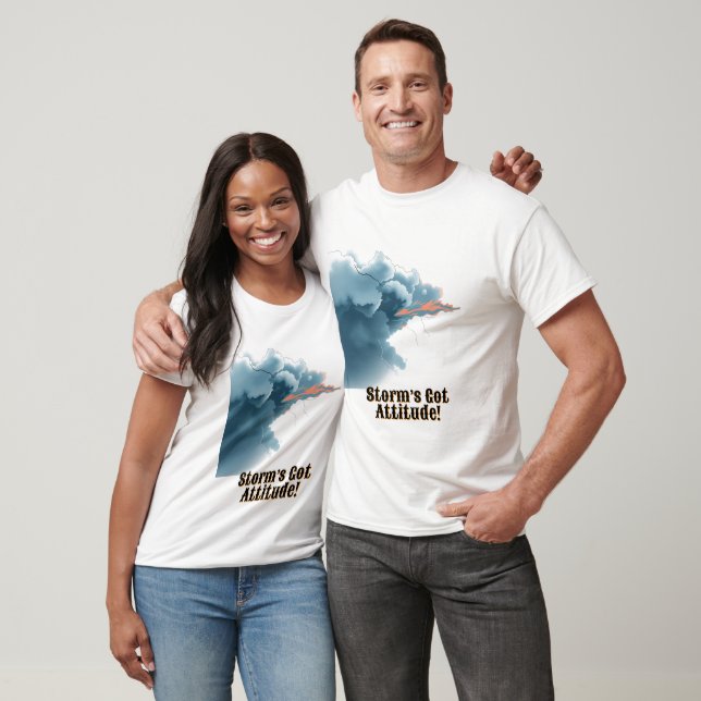 Dramatic Storm Cloud Art T Shirt (Unisex)