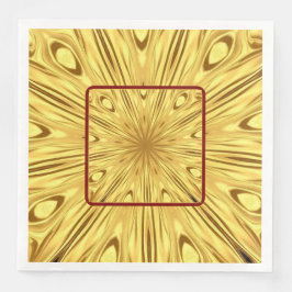 Dramatic Tablescape Detail: Gilded Zenith Opulent  Pappersservett