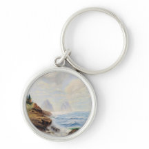 Dramatic Vågar Pound a Rocky Kusten