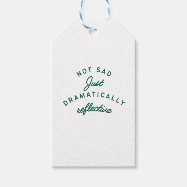 Dramatically Reflective Mood Presentetikett (Framsidan)