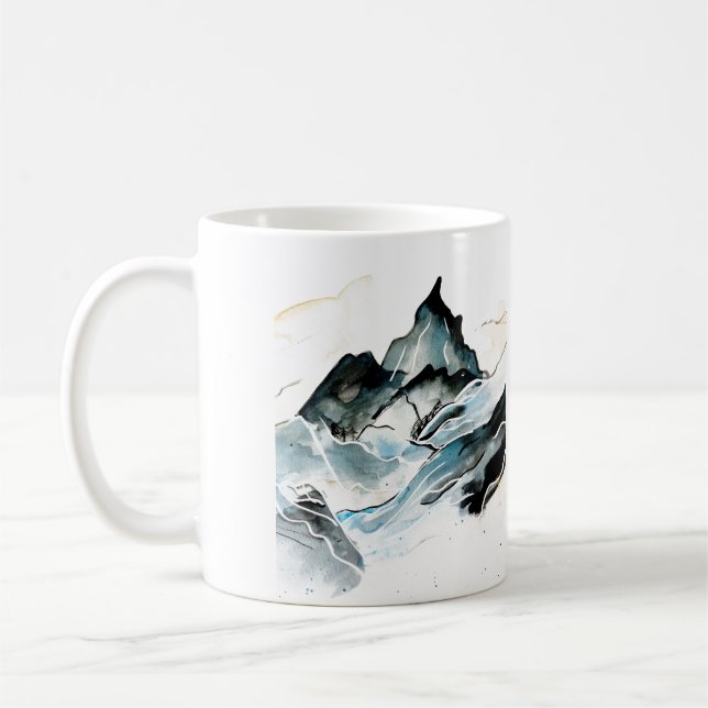 Dramatisk bergsmålning mugg (Vänster)