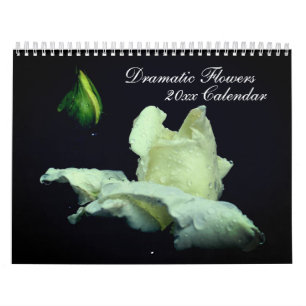 Dramatisk blomfotografi kalender