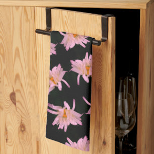 Dramatisk Daisy Flower Mönster Kökshandduk