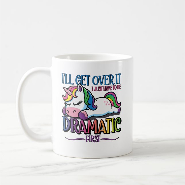 Dramatisk Enhörning Kaffemugg (Vänster)