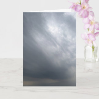 Dramatisk Grå Stormig Himmel Konst Kort