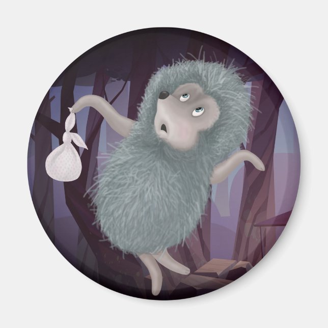 Dramatisk hedgehog magnet (Framsidan)