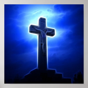 Dramatisk Jesus Crucifixion Poster