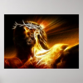 Dramatisk Jesus Crucifixion Poster