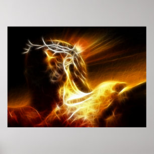 Dramatisk Jesus Crucifixion Poster