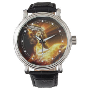 Dramatisk Jesus Crucifixionklocka (mångan Armbandsur