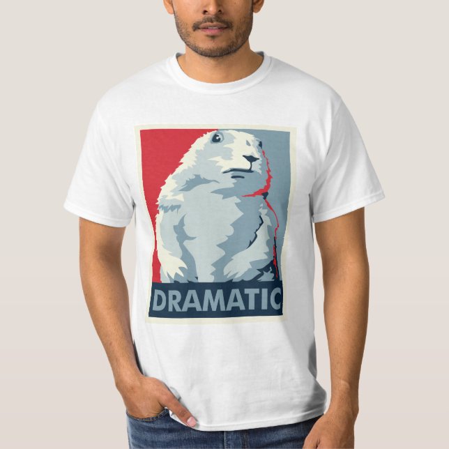 Dramatisk jordekorre t-shirt (Framsida)