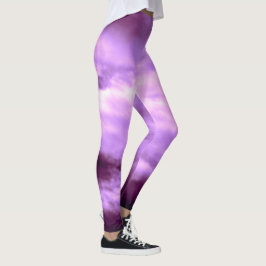 Dramatisk Lila Himlar Leggings