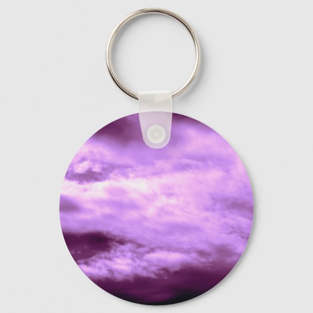 Dramatisk Lila Himlar Nyckelring (Framsida)