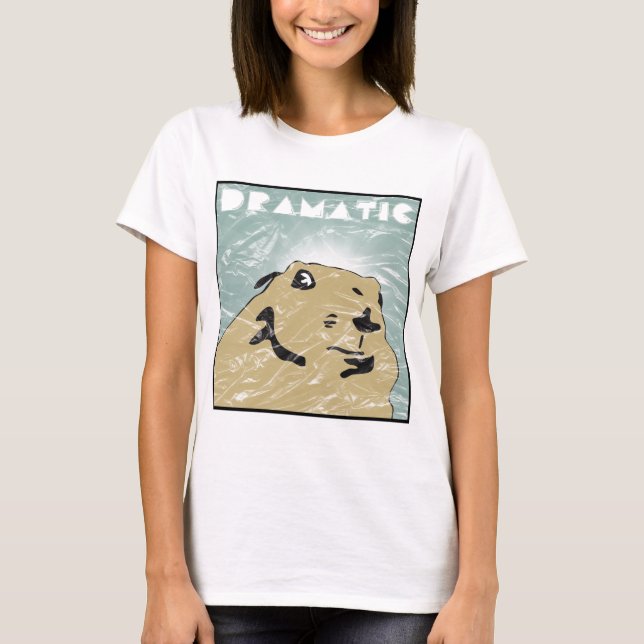 dramatisk präriehund t-shirt (Framsida)