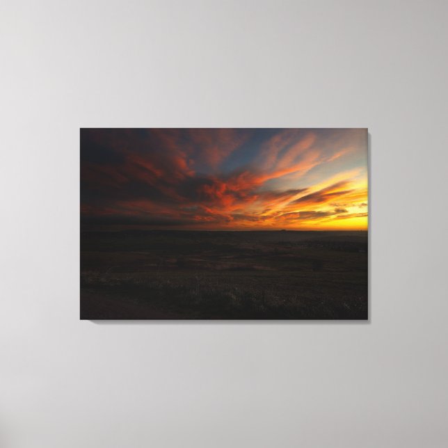 Dramatisk soluppgång canvastryck (Framsida)