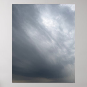 Dramatisk Stormig Himmel Konst Poster