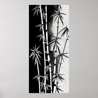 Dramatisk svart och vit modern bambu