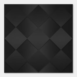 Dramatisk svart romb 3D