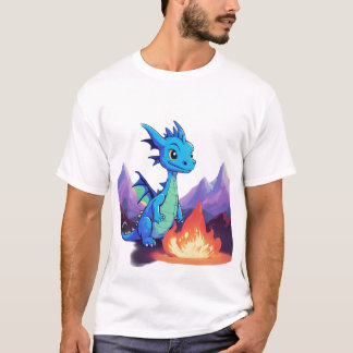 Dramatiskt adjektiv: Dragon Skull Mascot Tee