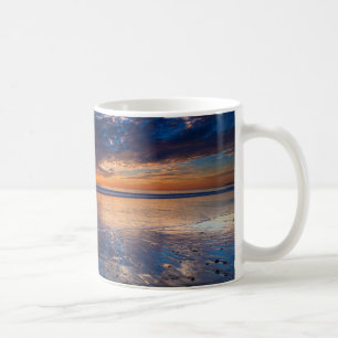 Dramatiskt havslandskap, solnedgång, CA Kaffemugg