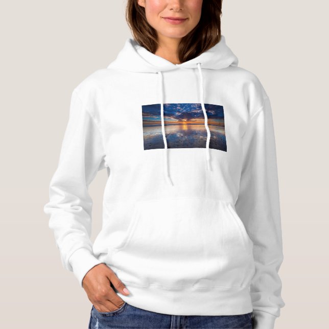 Dramatiskt havslandskap, solnedgång, CA Tee (Framsida)