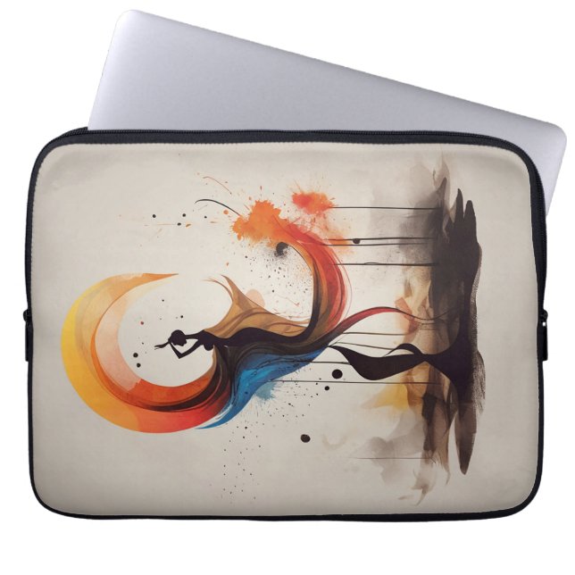 dramatiskt ljus laptop fodral (Framsidan)