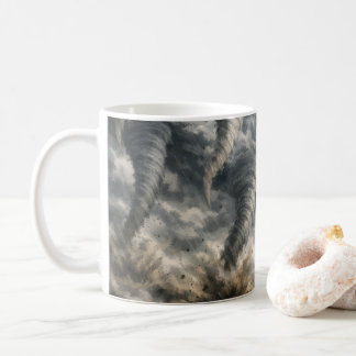 Dramatiskt Tornado Stormmönster Kaffemugg
