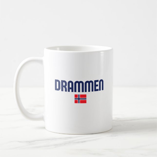 DRAMMEN-Norge Kaffemugg (Vänster)