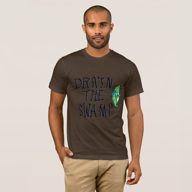 dränera träsket portland groda t shirt (Hel framsida)